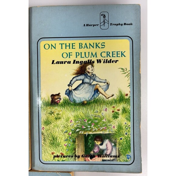 Little House On The Prairie Books Laura Ingalls Wilder Vintage 1971 Blue Set Lot - Picture 8 of 16